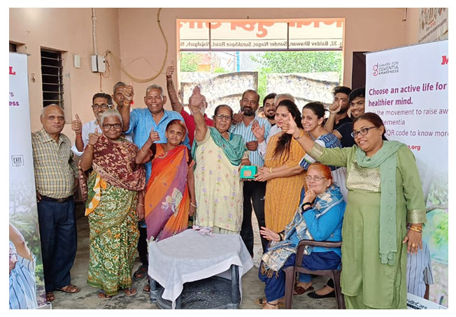 volunteer with elderly